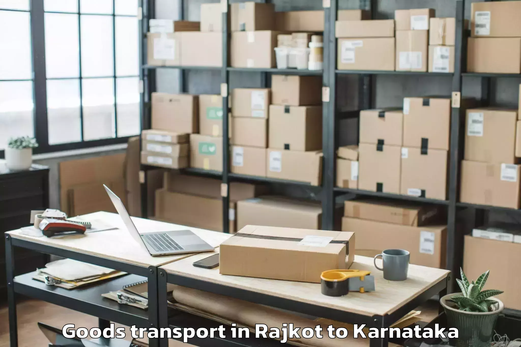 Affordable Rajkot to Holenarasipur Goods Transport